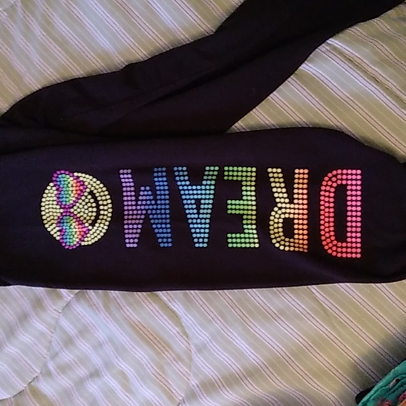 Girls Justice size 10 leggings/sweatpants - Picture 4 of 5